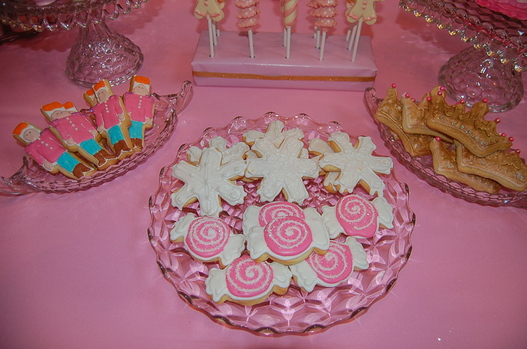 nutcracker themed sugar cookies
