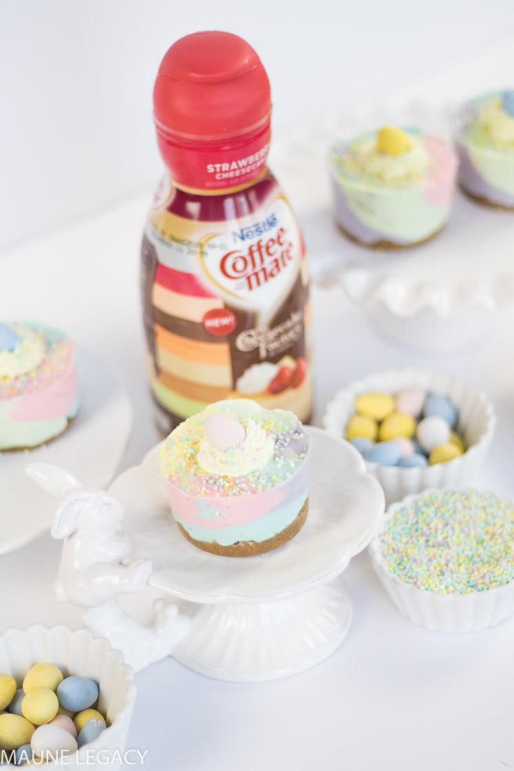 Lifestyle Blogger Maune Legacy shares this recipe for a Rainbow No Bake Cheesecake that is perfect for your Easter celebration, unicorn party, or a yummy Spring recipe to enjoy. With a buttery graham cracker crust, a colorful creamy filling, and no baking required; it’s sure to impress! - No Bake Rainbow Cheesecake recipe featured by popular Arkansas lifestyle blogger, Maune Legacy