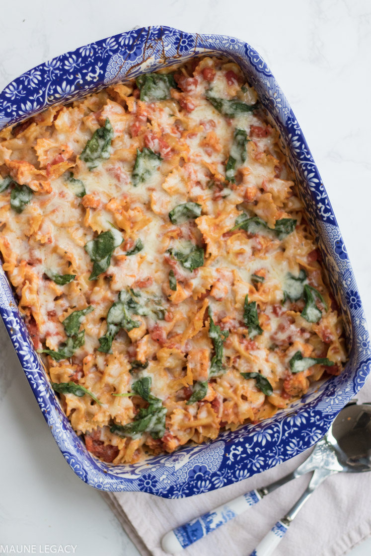 Easy Chicken, Spinach and Tomato Pasta Bake Recipes Jennifer Maune