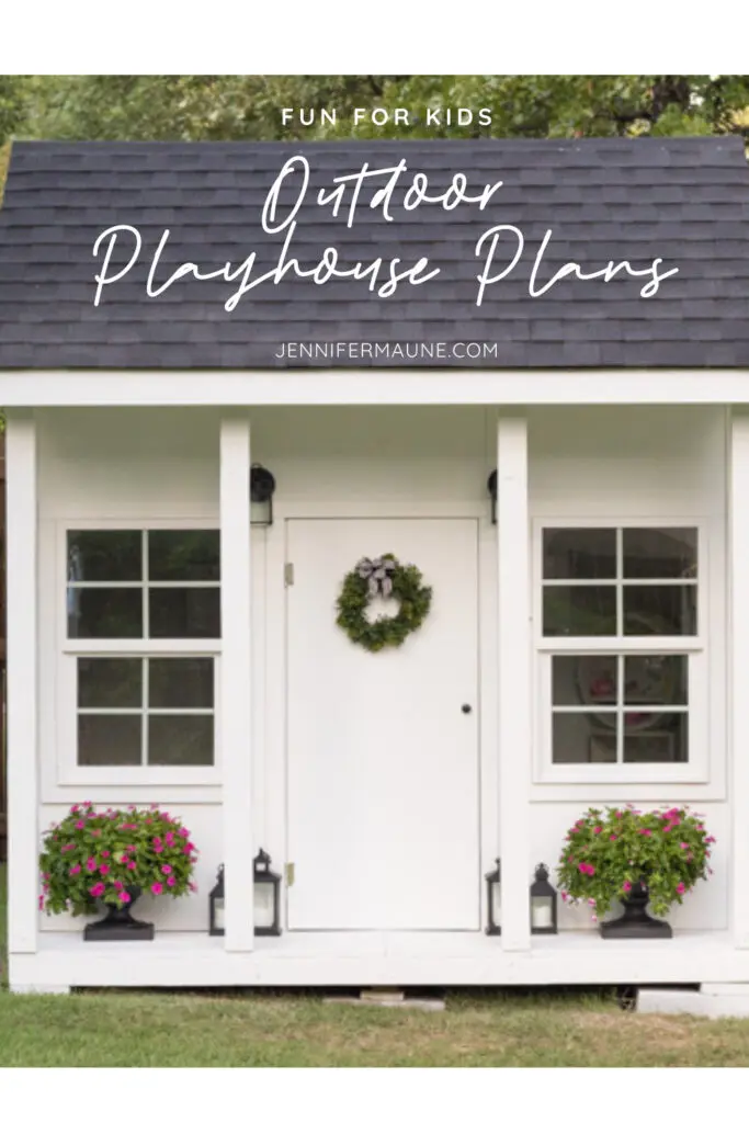 Get your FREE outdoor playhouse plans