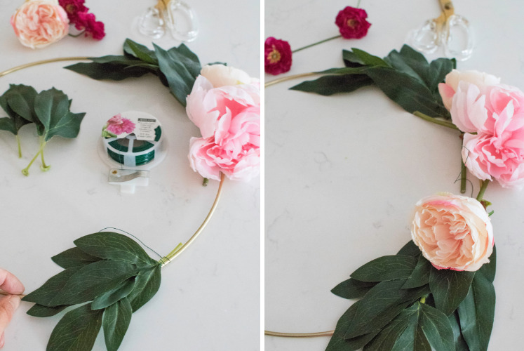 Top Arkansas lifestyle blogger, Jennifer from Maune Legacy, shares a gorgeous DIY Floral Hoop Wreath tutuorial perfect for any festivity. Click for details!