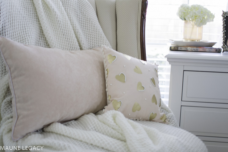 pretty pink Valentine's pillows