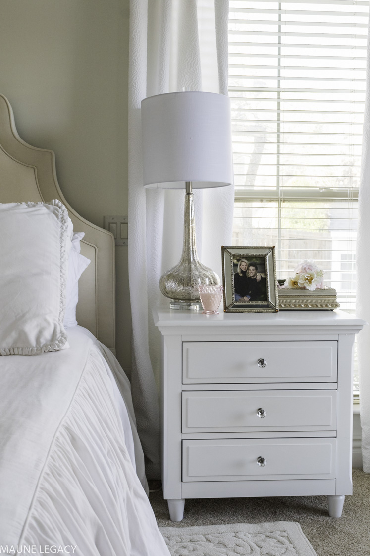 master bedroom side table decor