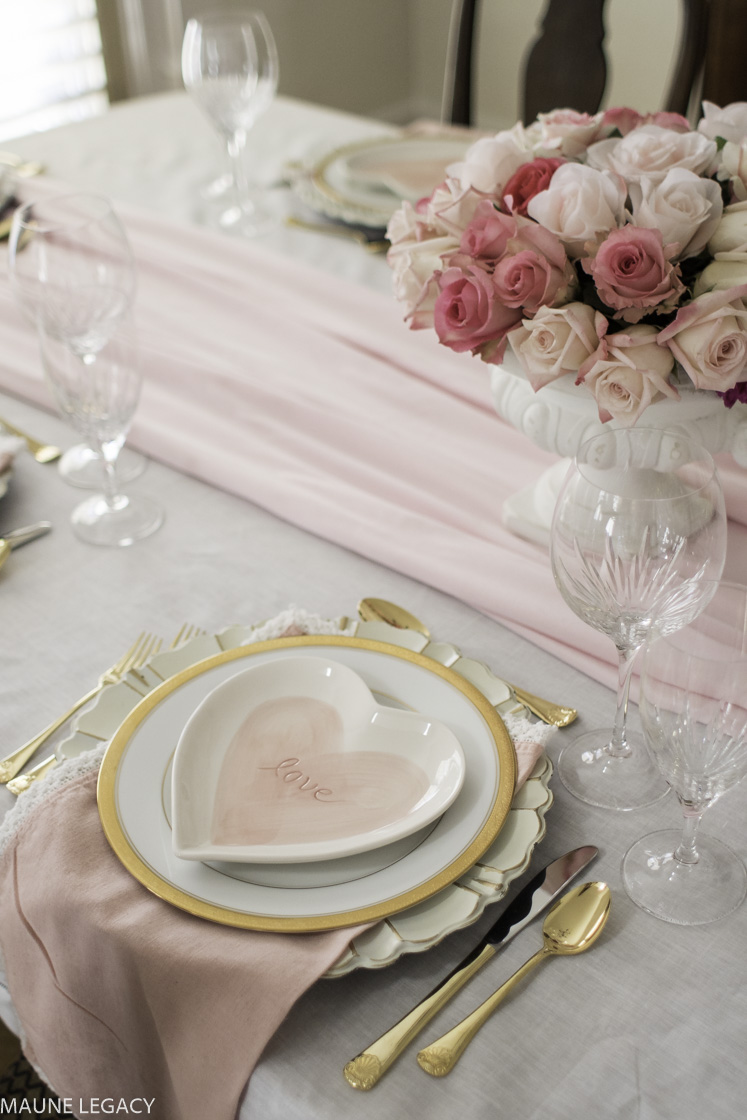 valentine's day place setting ideas