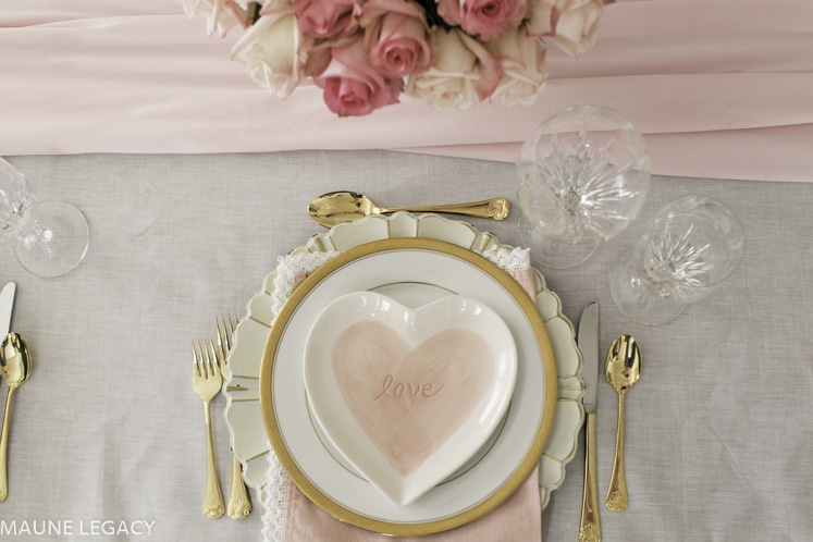 valentine's day table setting