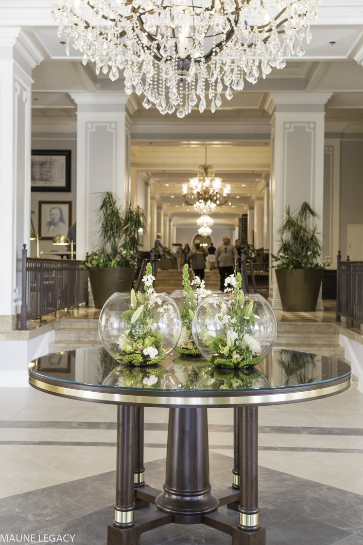 the foyer of the Chase Park Plaza in St. Louis, MO