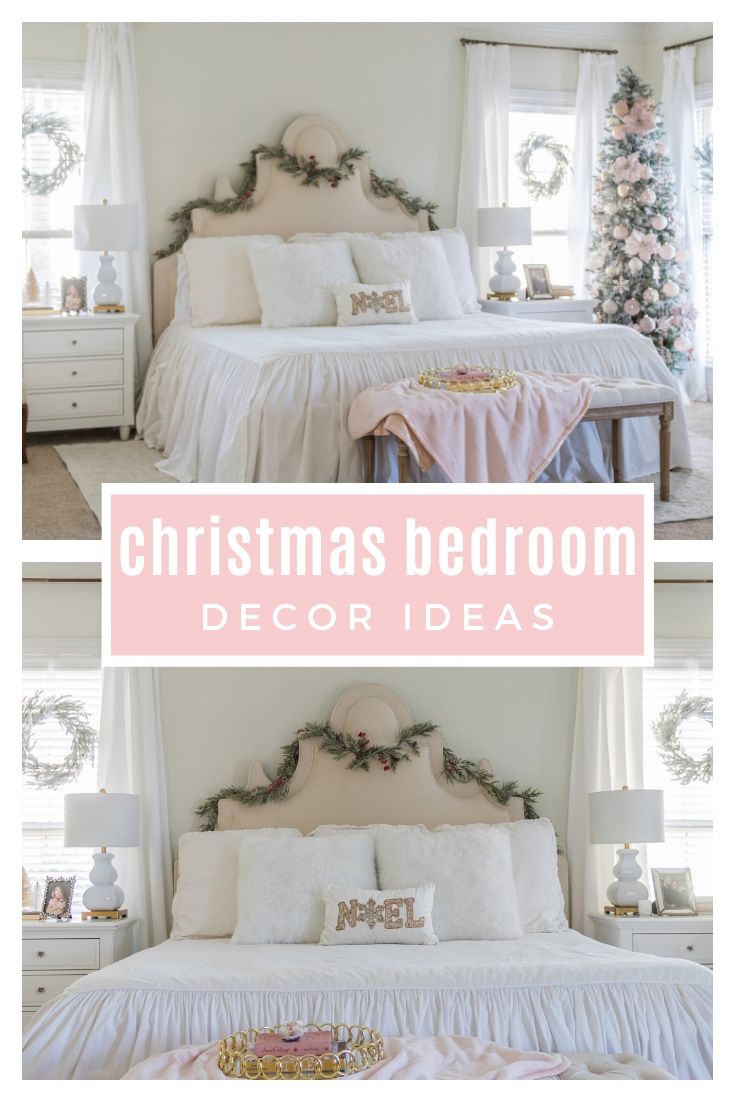 Here are elegant Christmas bedroom decor ideas that are simple but cozy. These Christmas decor ideas for the bedroom, shared by Top Arkansas lifestyle blogger Jennifer Maune, will get you ready for the holidays.