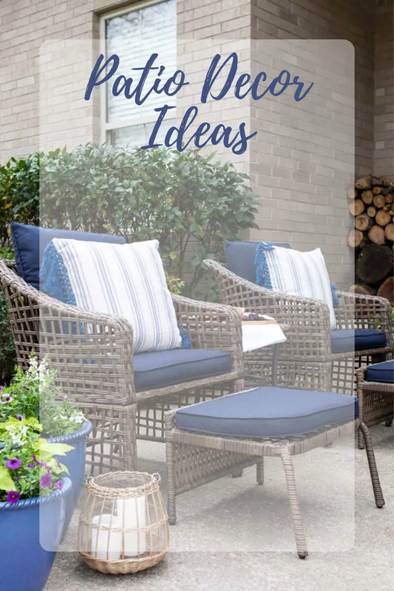 Navy Blue Patio Decor Ideas Summer Deck Decorating Ideas Small Stuff