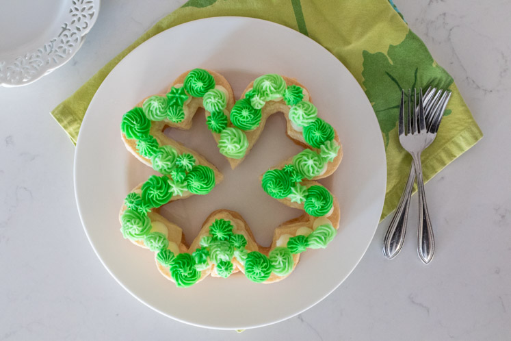 This festive Shamrock Cream Tart Recipe is not only delicious but it is a fun St. Patrick's Day dessert to make for a festive party or a fun Shamrock treat for your family.