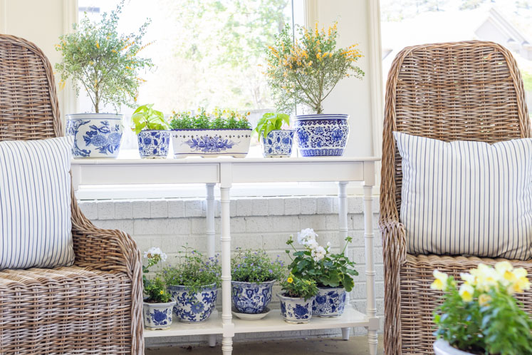 These budget-friendly sunroom decorating ideas are super chic and will help you create an oasis for relaxing and enjoying the natural light. From sunroom furniture ideas to container gardens, these sunroom ideas will also work for your indoor screened porch or outdoor living areas.