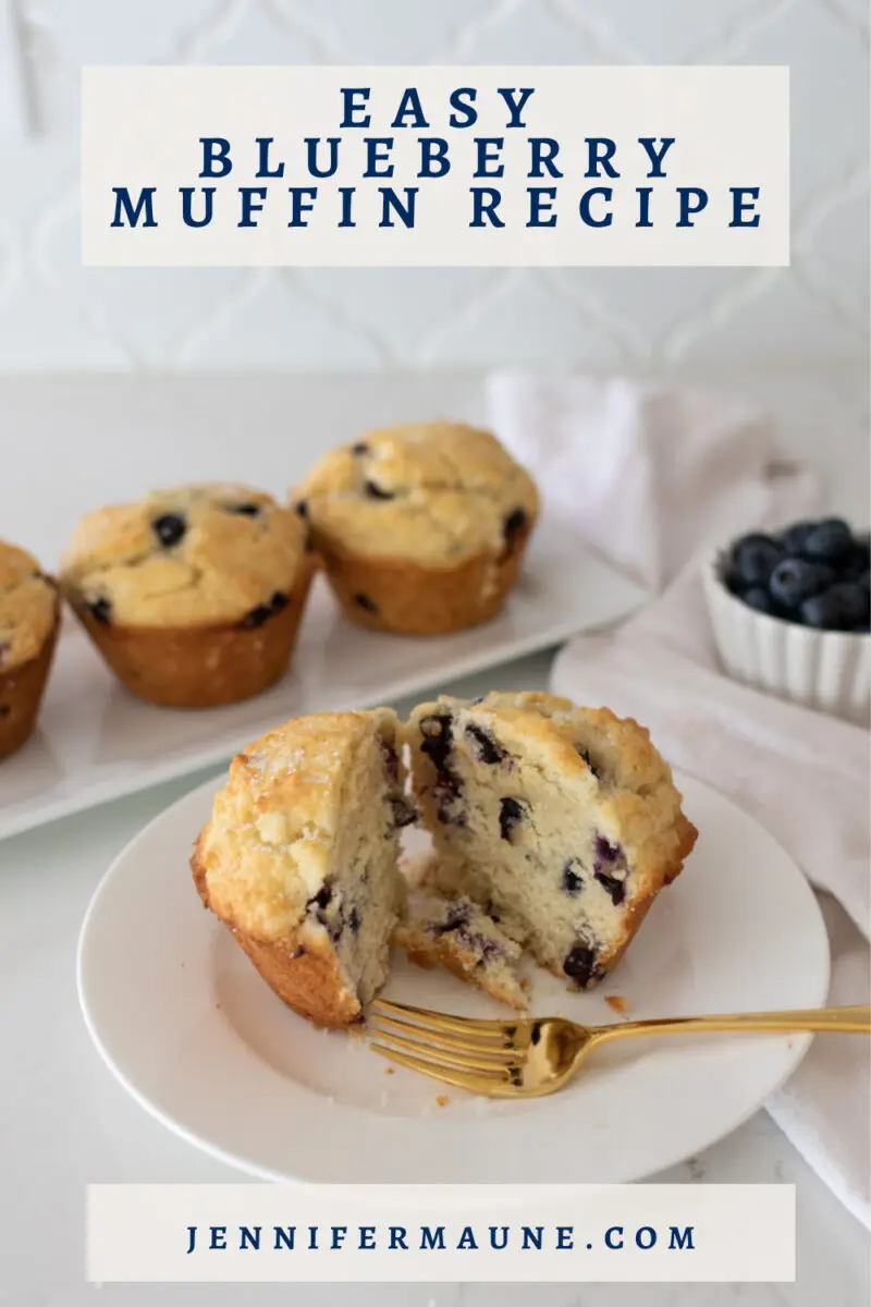 East Blueberry muffin recipe pin