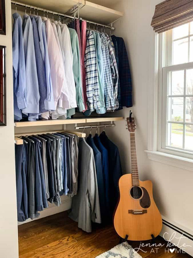 Walk in closet ideas for men