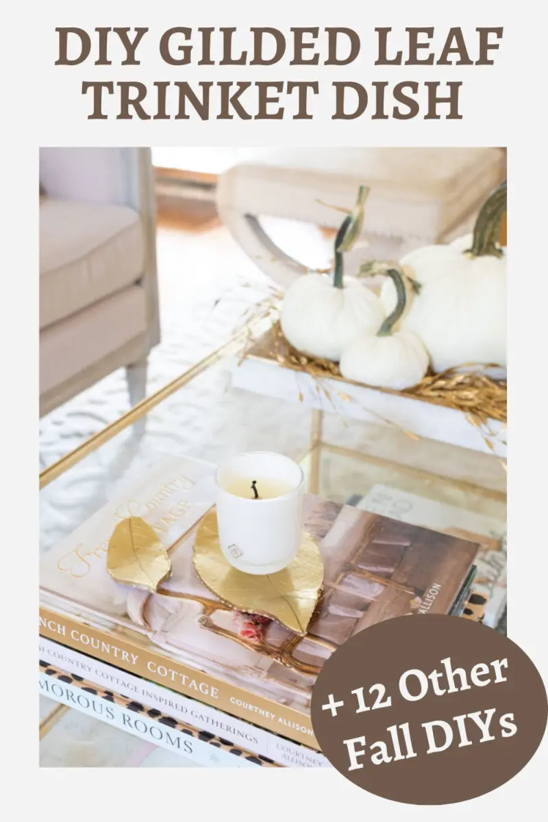 gilded leaf trinket dish DIY pin