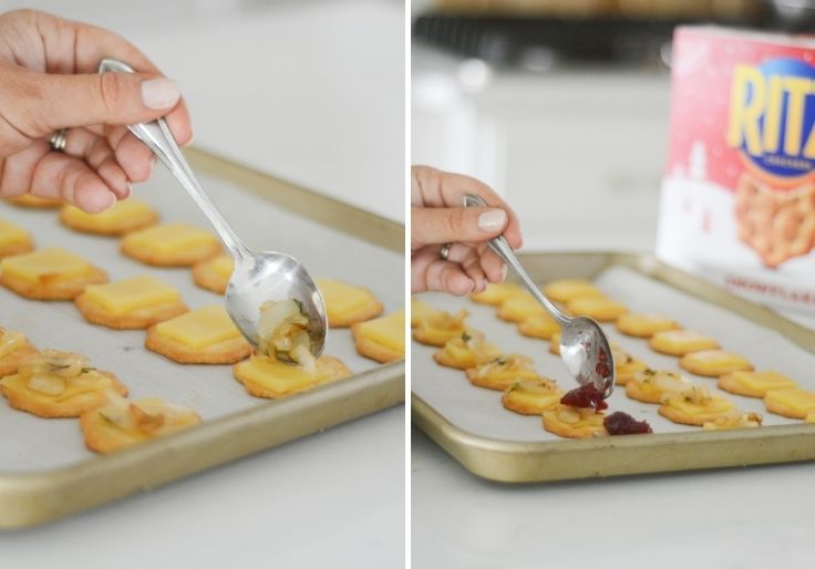 These easy holiday recipes look great displayed and are delicious options for your upcoming holiday parties. RITZ smoked gouda toppers and OREO fudge covered cookie pops are so fun for your Christmas parties.