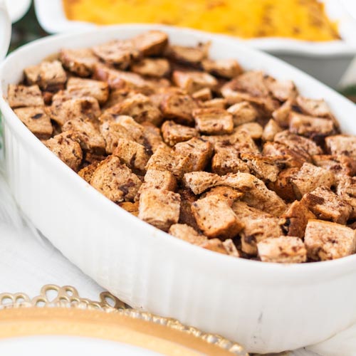 A delicious and easy french toast casserole that is great for a brunch or breakfast menu.