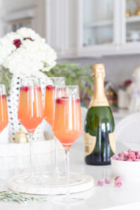 Grapefruit and elderflower mimosa