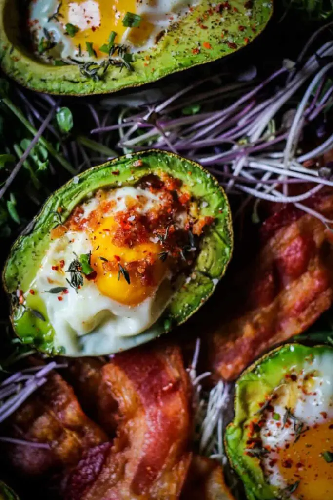 gluten-free avocado baked eggs