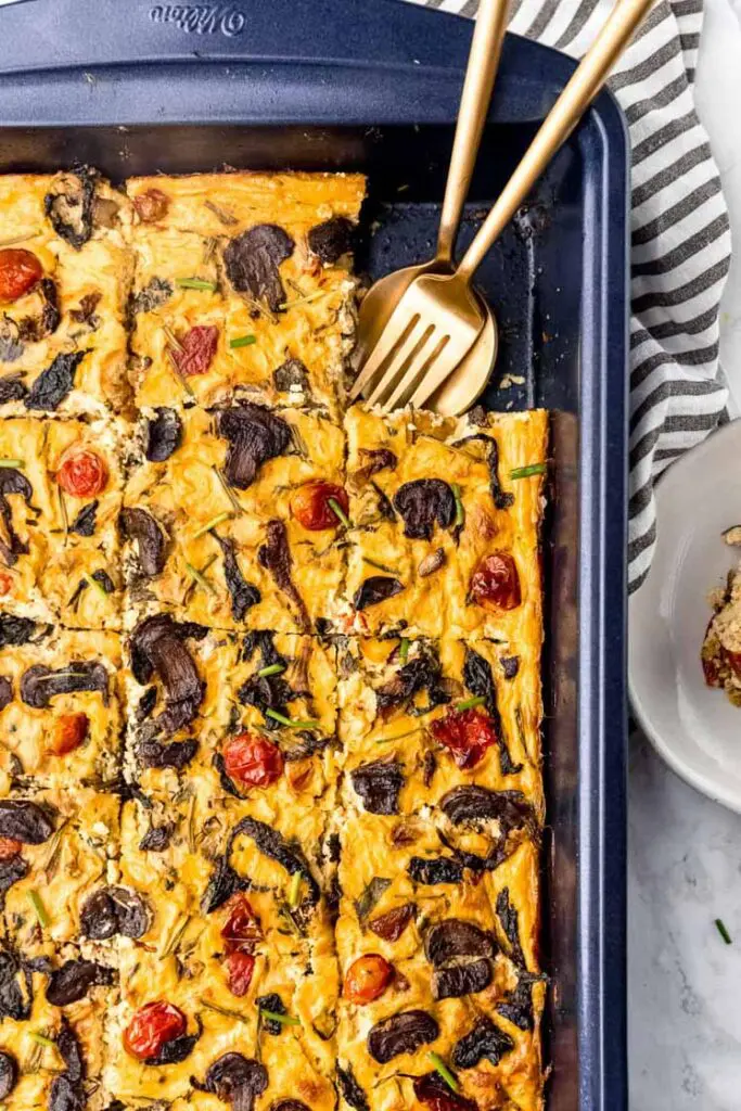 vegan sheet pan frittata