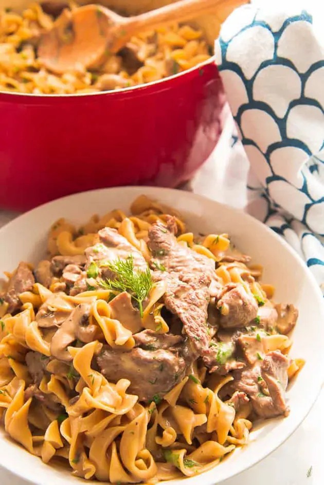one pot beef stroganoff