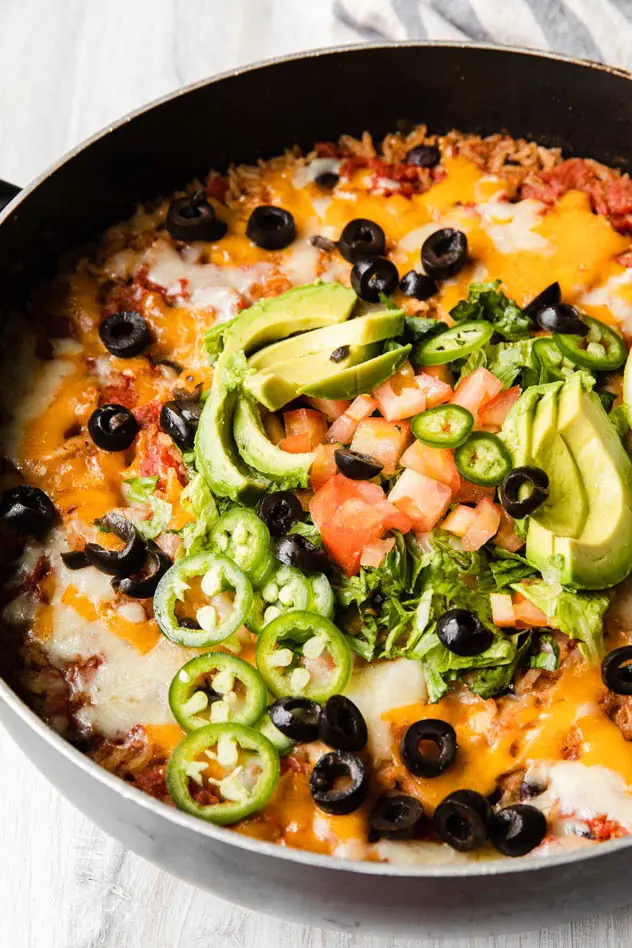One Pan Chicken Burrito Bowl