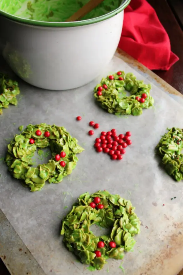 no bake christmas wreath cookie recipe
