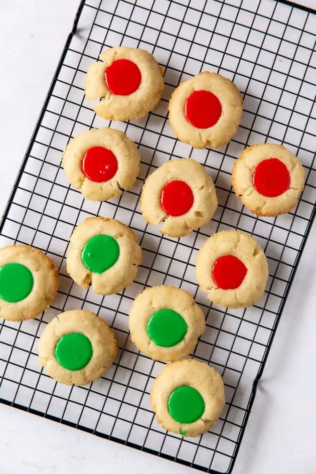 easy iced thumbprint cookie recipe
