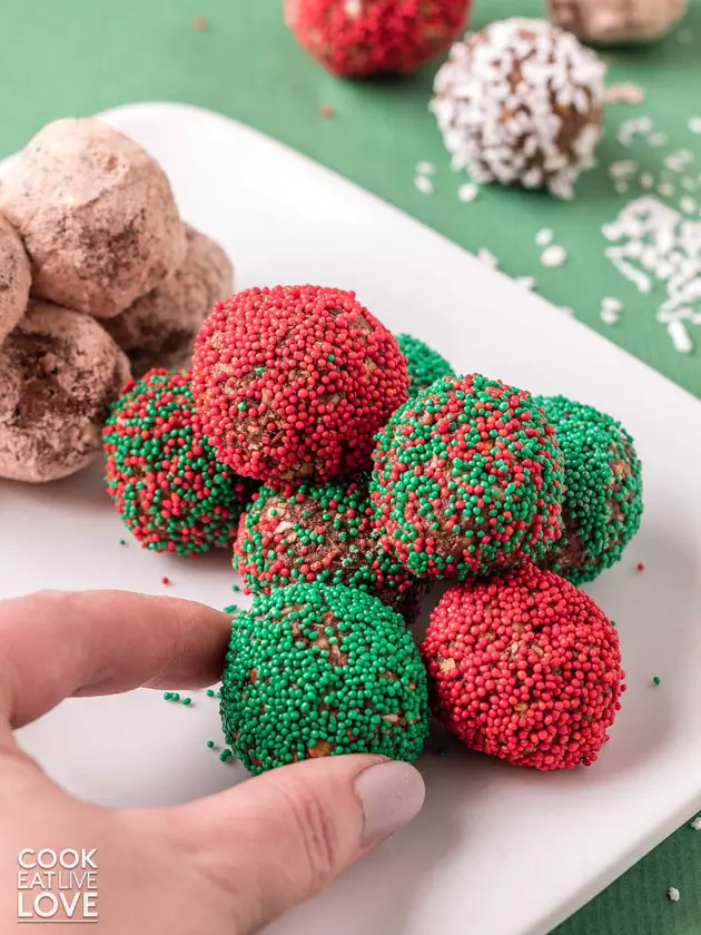 no bake vegan chocolate cookie ball recipe