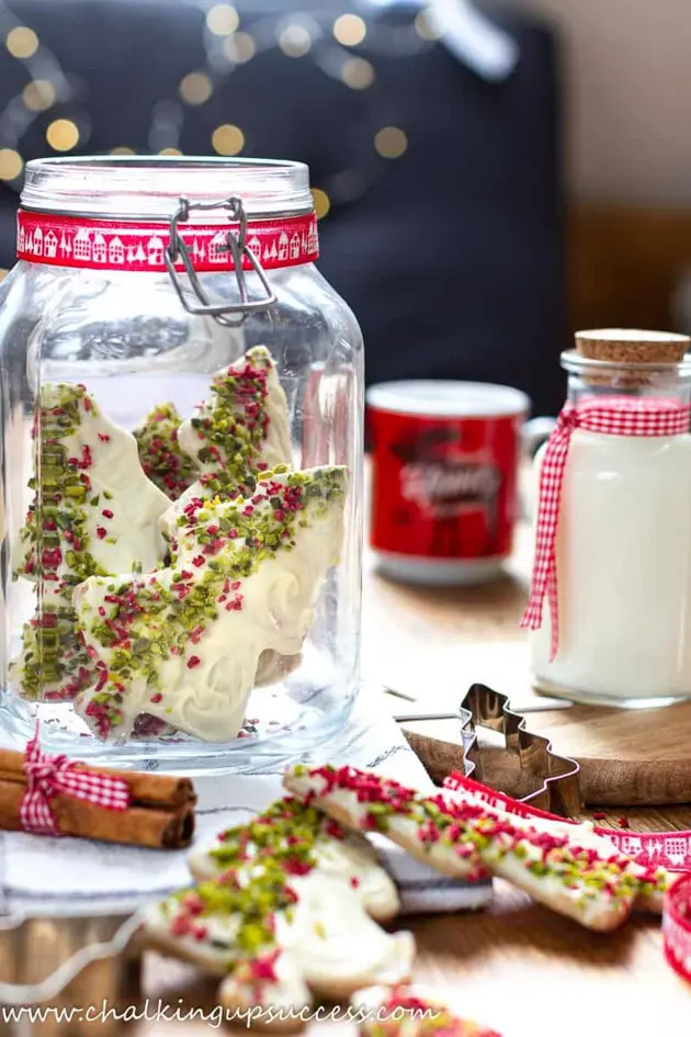 chocolate tipped christmas tree cookie recipe