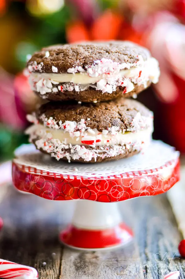 chocolate peppermint sandwich cookies