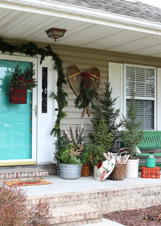 Vintage lodge inspired Christmas front page