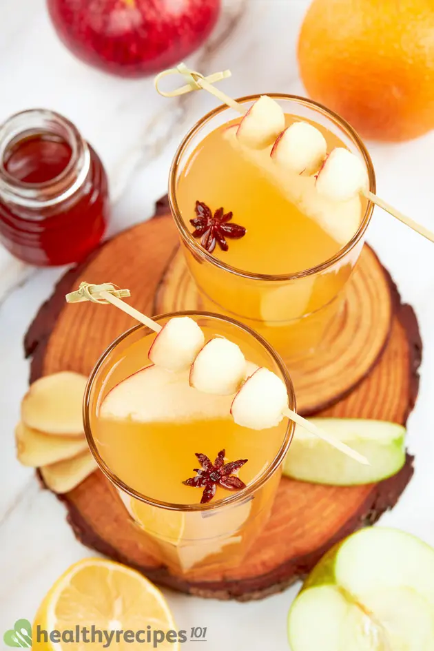 Apple cider hot toddy cocktails