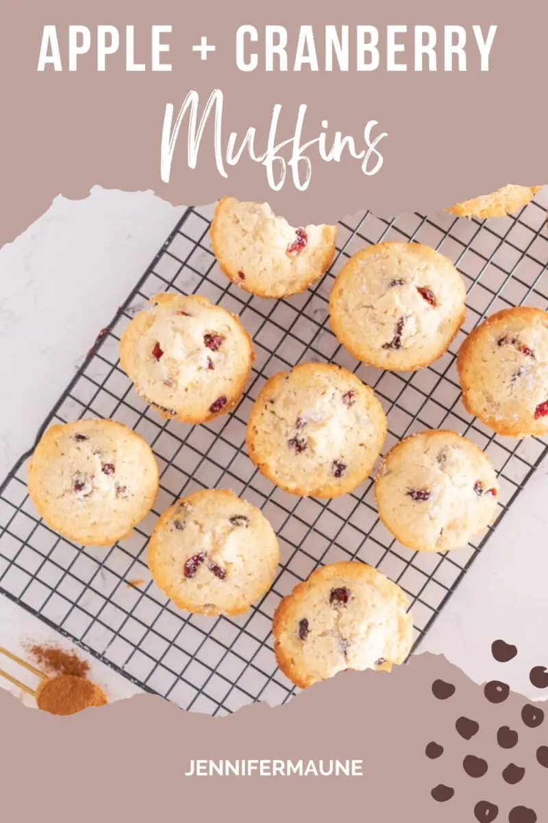Apple & Cranberry Muffins pin